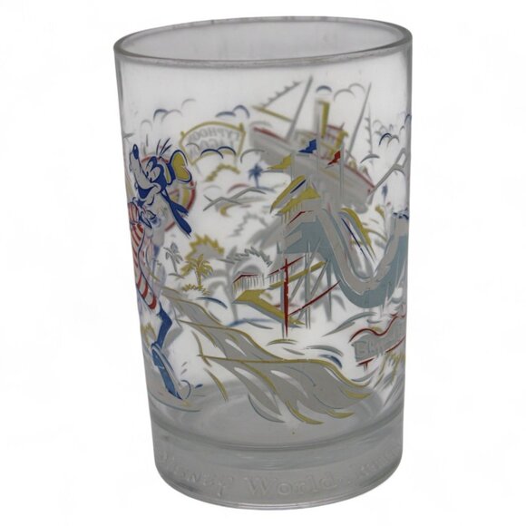 1996 Walt Disney World 25th Anniversary Goofy Typhoon Lagoon Glass Collectors Cu - Picture 5 of 8